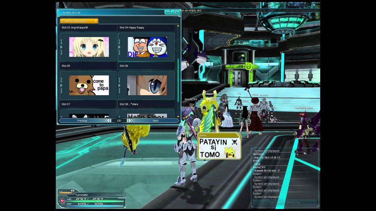 how to make awesome symbol art pso2